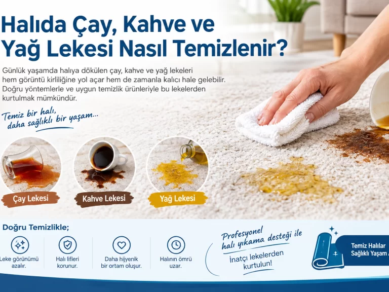 Halıda Çay, Kahve ve Yağ Lekesi Nasıl Temizlenir?